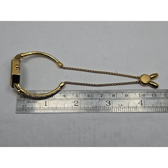 Diao Feudi Womens Hexagonal Bracelet Watch Gold Tone Crystals Dainty New Battery - Picture 9 of 11